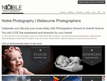 Tablet Screenshot of noblephotography.com.au